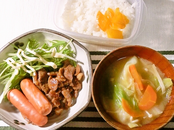 手抜きヘルシー晩ご飯
