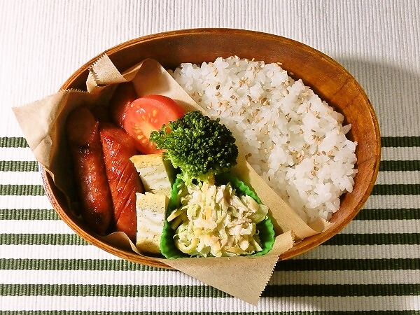 鹿肉ソーセージのお弁当