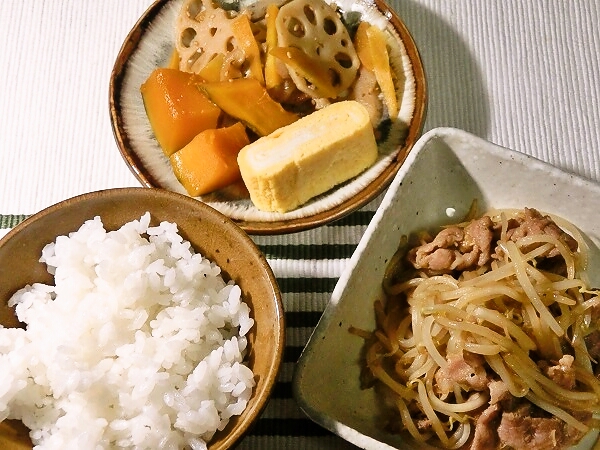 もやし炒めの晩ごはん