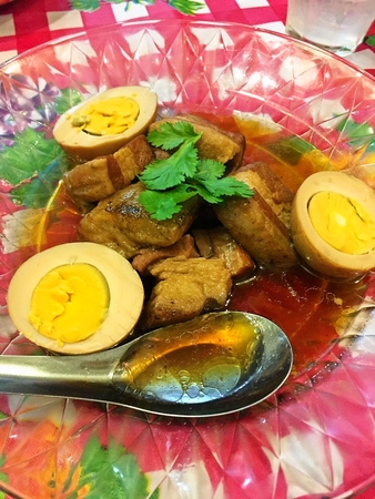 角煮と煮玉子 カフェアヤム