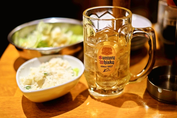 ポテトサラダなどでのハイボール