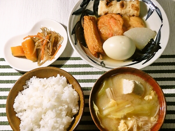 おでんの晩ごはん