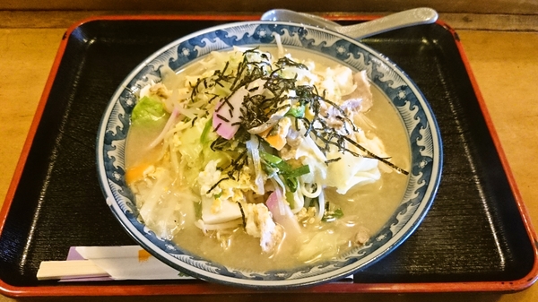 丹波茶屋＠福知山駅前の黄ぃラーメン（野菜大盛り）