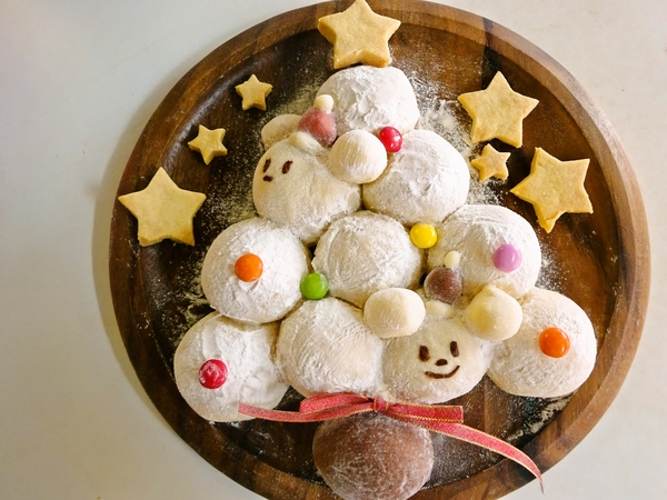 ツリーちぎりパン♪