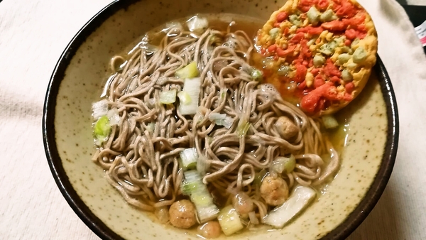 年越しインスタント蕎麦