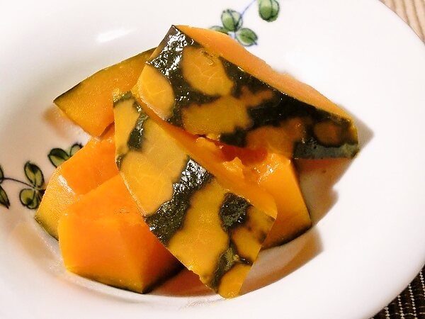 炊飯器で簡単。南瓜の煮物