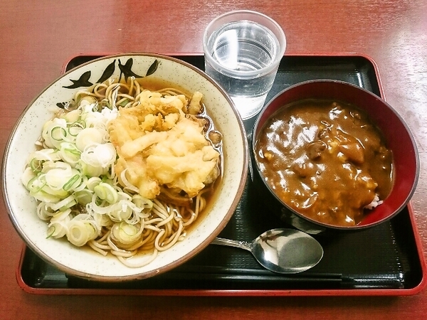 かき揚げそば＋ミニカレー