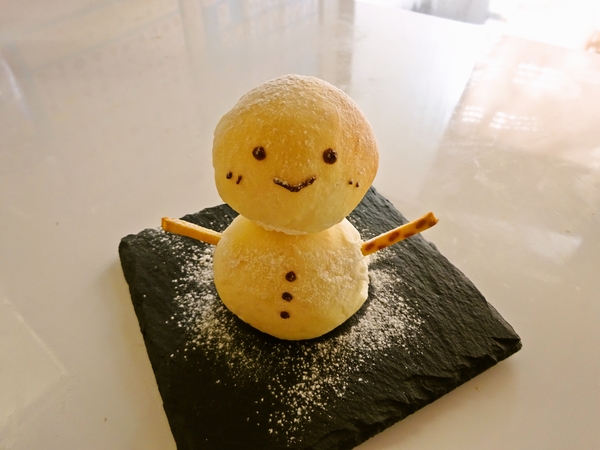 ゆきだるまパン
