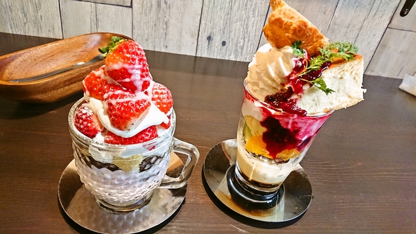 冬パフェ〜いちごパフェ〜アラベスクパフェ
