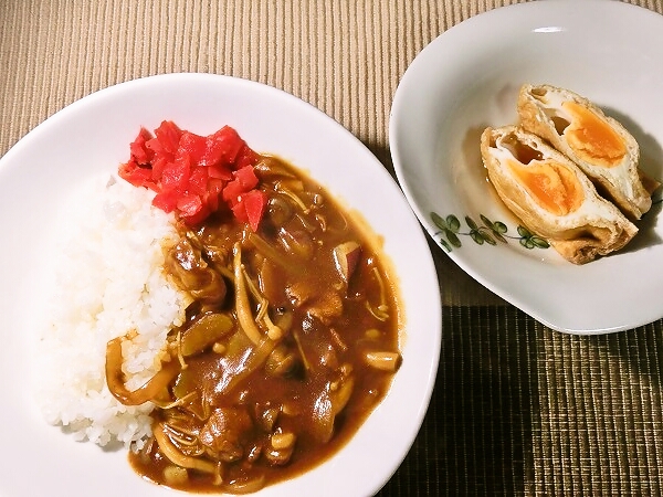 冬籠りきのこカレー