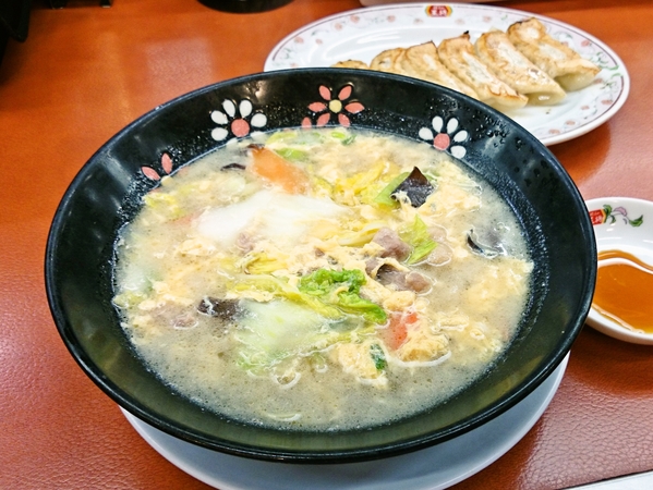 餃子の王将の五目そば＆餃子