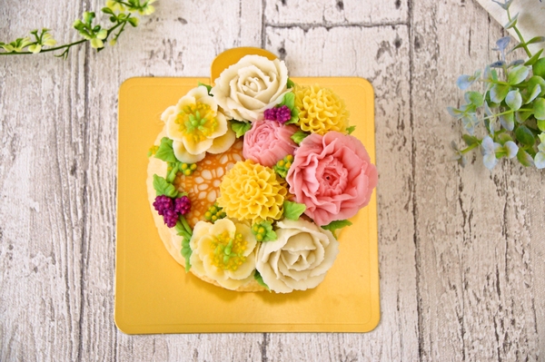 あんフラワーケーキ