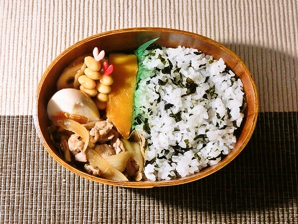 しそわかめ弁当