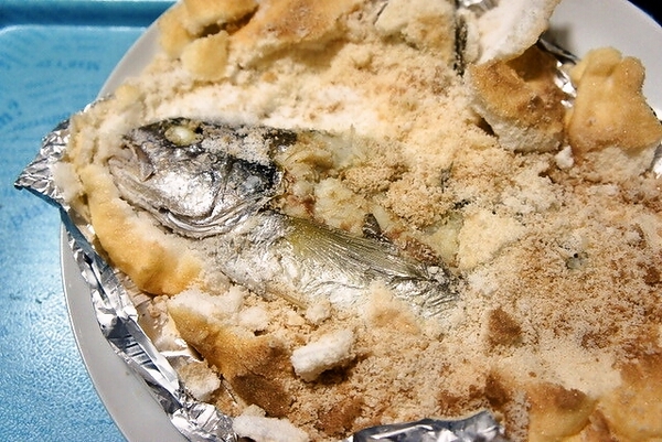塩釜焼き(イシモチ)