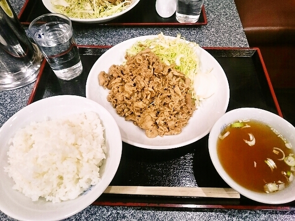 黒胡椒焼肉定食