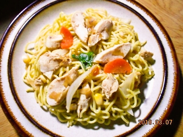 【簡単5分｜電子レンジde焼きそば風】費用 52円