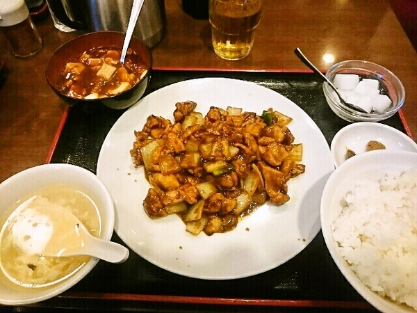中華ランチ(鶏の味噌炒め)