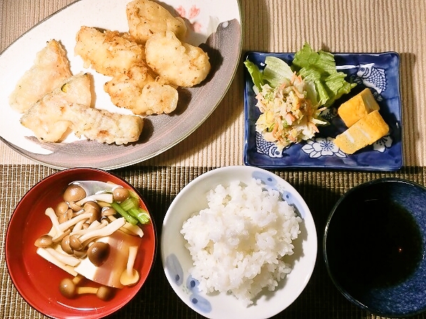 大分とり天の晩ごはん