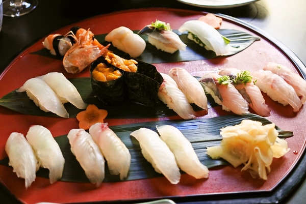 南仏ル・カネにある日本料理店のお寿司