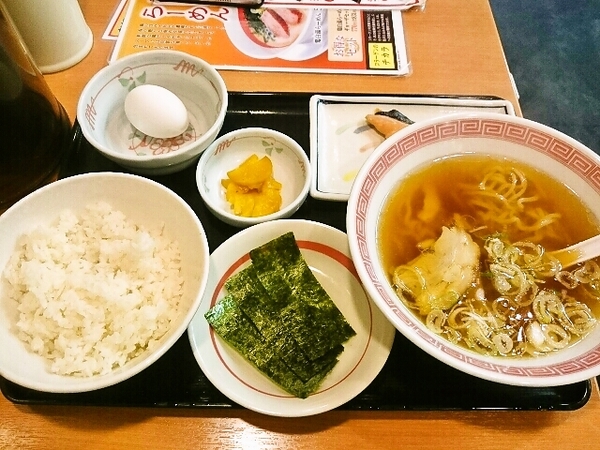 朝食(幸楽苑)