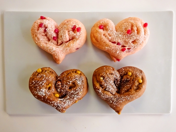 ハートのパン♡