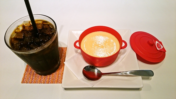 パステル＠福知山の元祖プリンとアイスコーヒー
