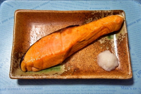 厚切りサーモン