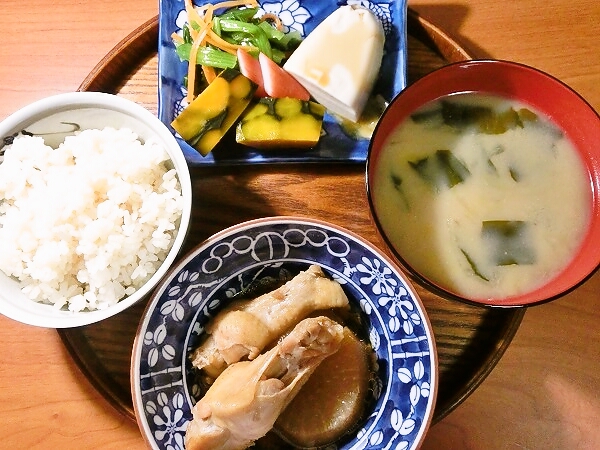 煮物の晩ごはん