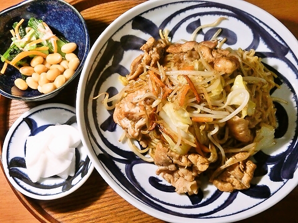 焼きそばの晩ごはん