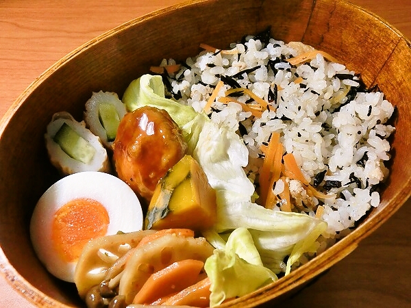 ひじきご飯のお弁当