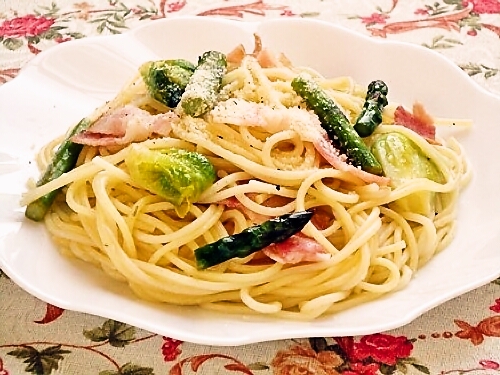 バターとレモンを効かせたパスタ