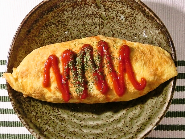 卵1個で作ったオムライス