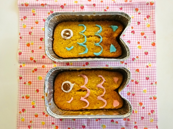 こいのぼりパウンドケーキ♪