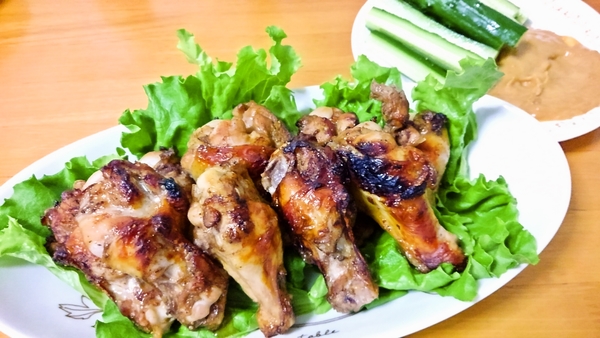 鶏手羽元のグリル焼き