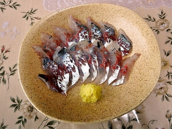 マアジの刺身
