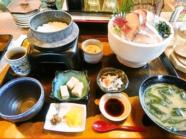 島鯵お造り定食