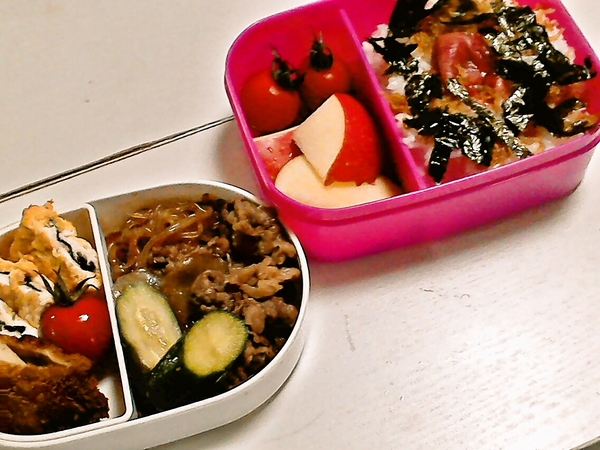 ♡ 冷蔵庫の残りでお弁当 ♡