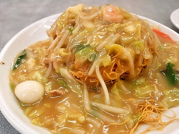 王将の揚げそば