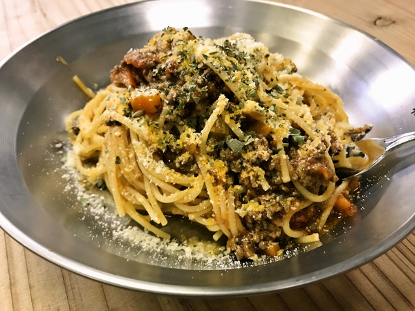 パンチの効いたパスタ