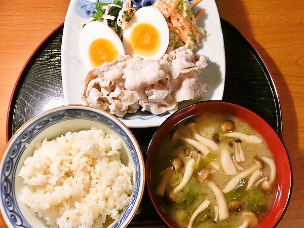 しゃぶしゃぶサラダの晩ごはん