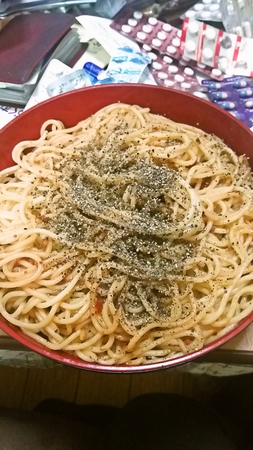 カツオの酒盗すぱ