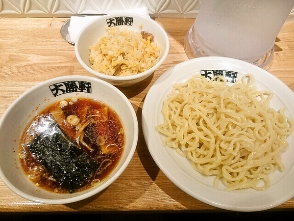 つけそば&半チャーハンセット(西台大勝軒)