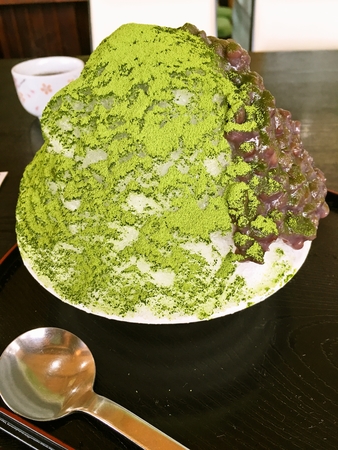 ほうらく堂のかき氷(宇治金時)