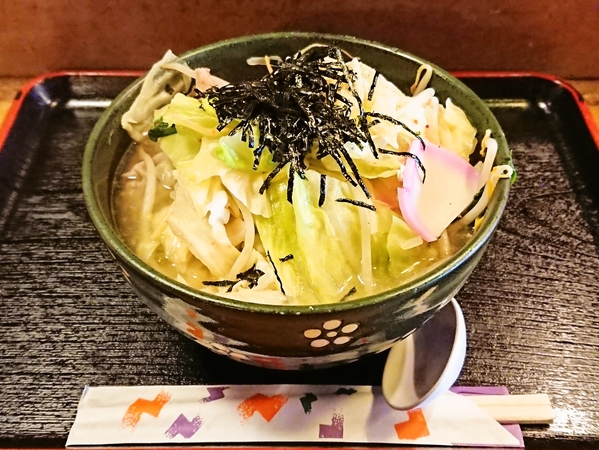 丹波茶屋＠福知山駅前の黄ぃラーメン野菜特盛（５７０円）