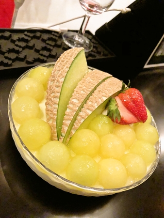 マスクメロンババロア