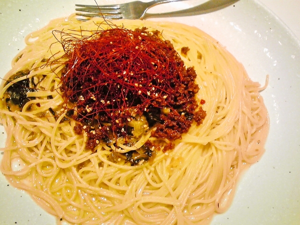 大盛りパスタ