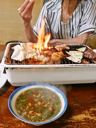 ホルモン＆豚汁！
