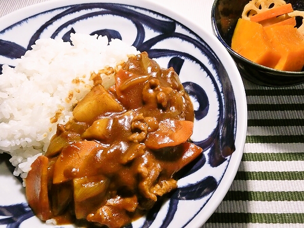 カレーライスの晩御飯