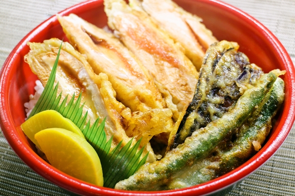 味人生　前野町店！博多・明太チーズささみ天丼！