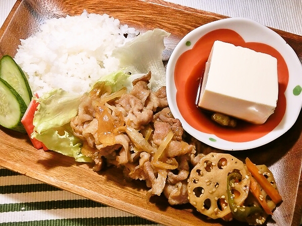 豚のしぐれ煮の晩ごはん